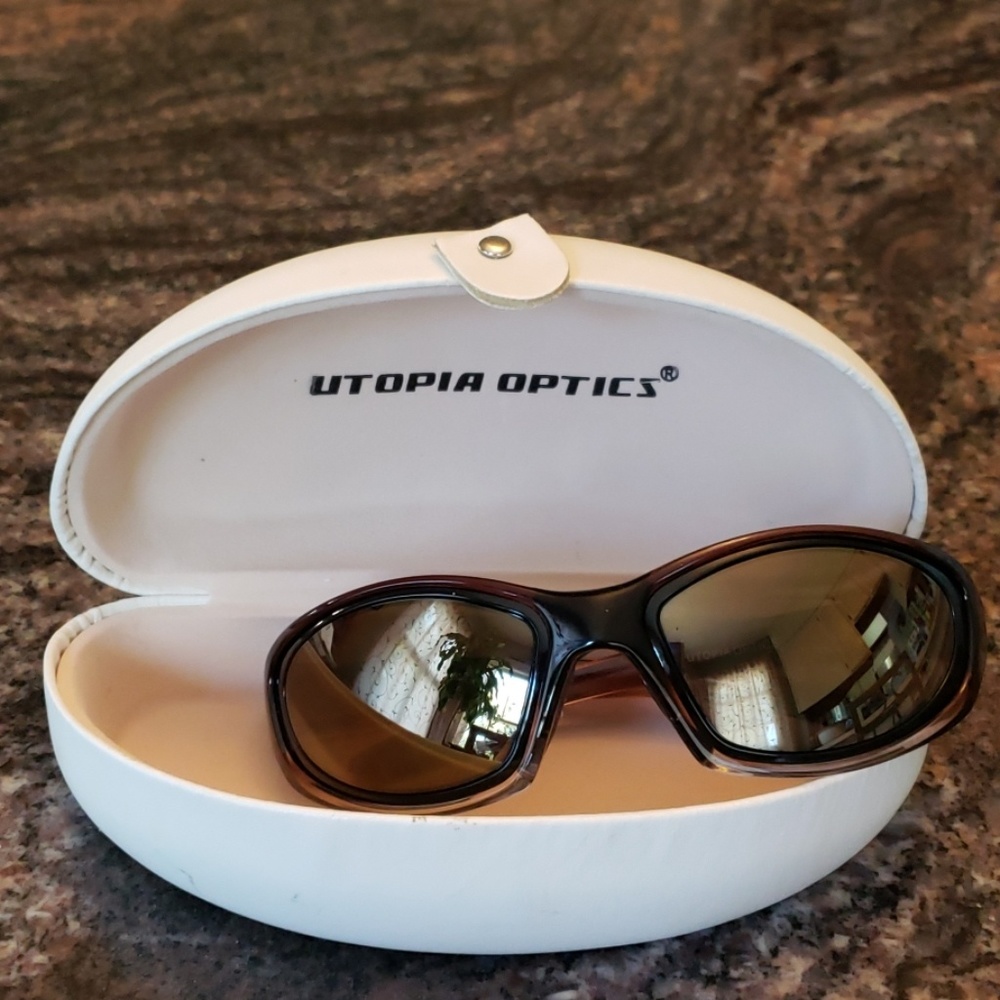 Utopia Optics Brown/Clear Gradient Sunglasses - image 1